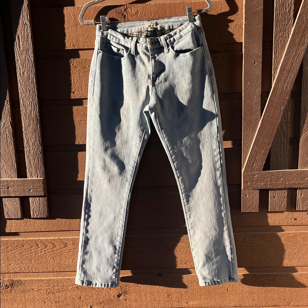 Original Weatherproof Vintage Flannel lined blue jeans. Size 8. Length 30.